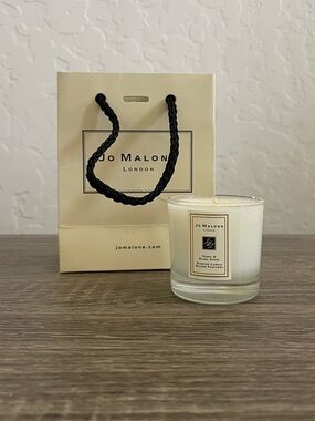 Jo Malone Peony & Blush Suede Mini Candle + Gift Bag New